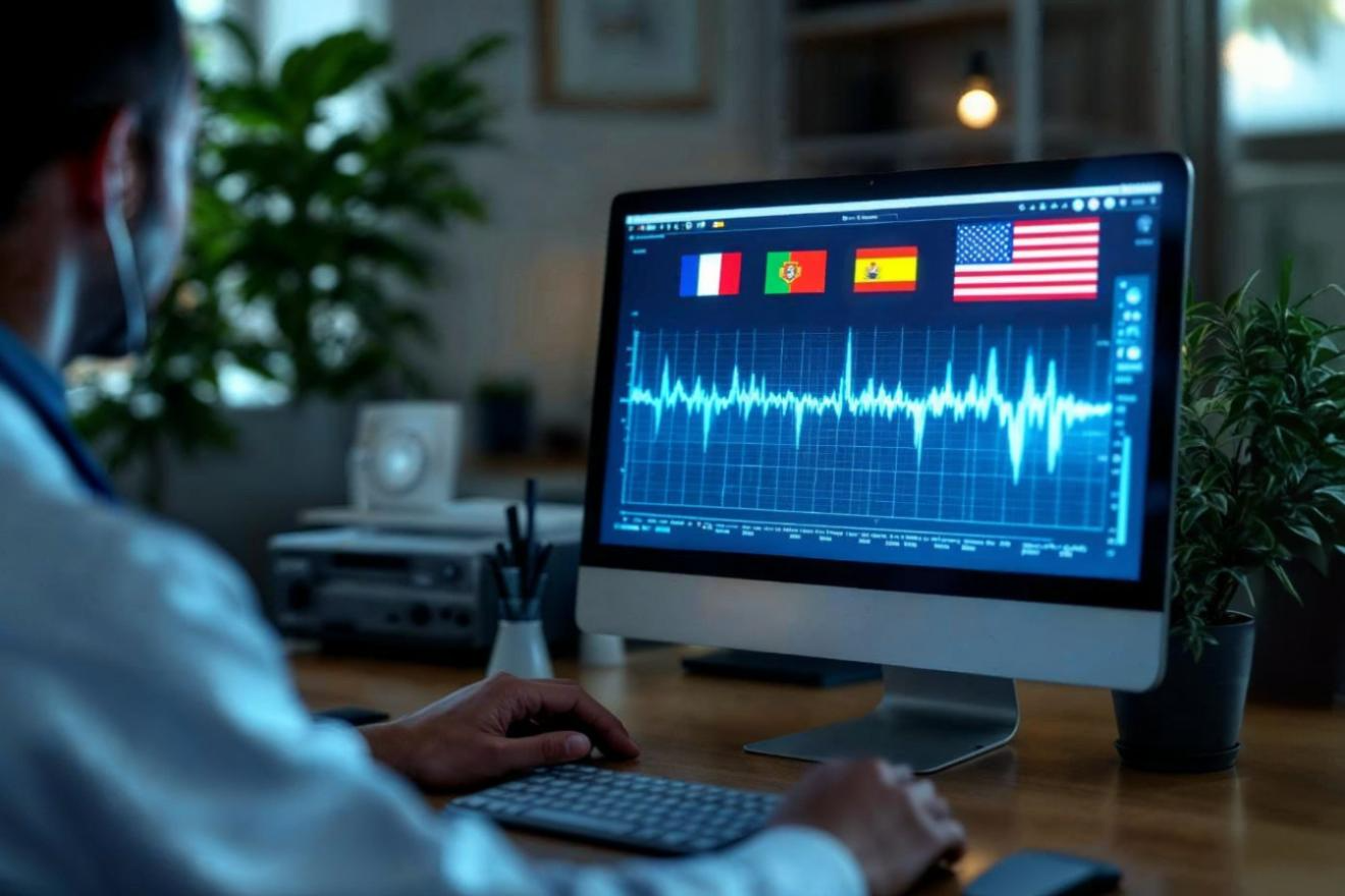Transcrição médica multilíngue com IA em 2025